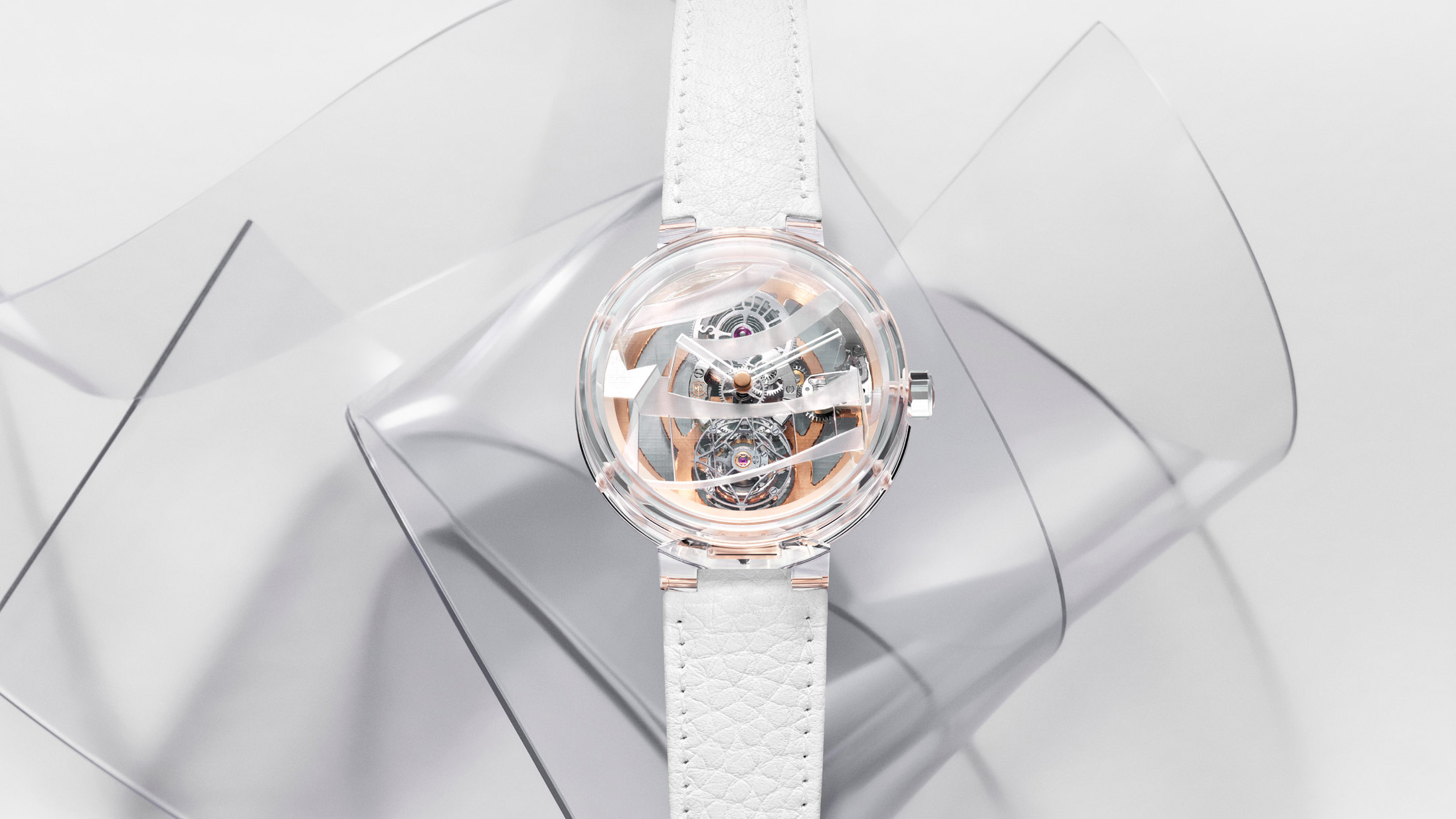 Прозрачные часы Фрэнка Гери для Louis Vuitton